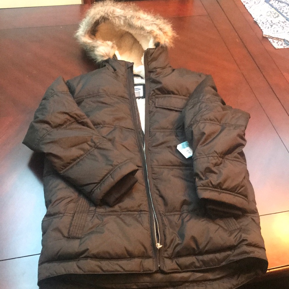 Boys Sherpa Lined Winter Jacket